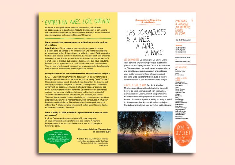 Festival d’été de Châteauvallon : rédaction des textes