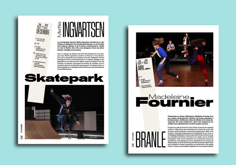 Brochures de saison du Lieu Unique : rédaction de textes