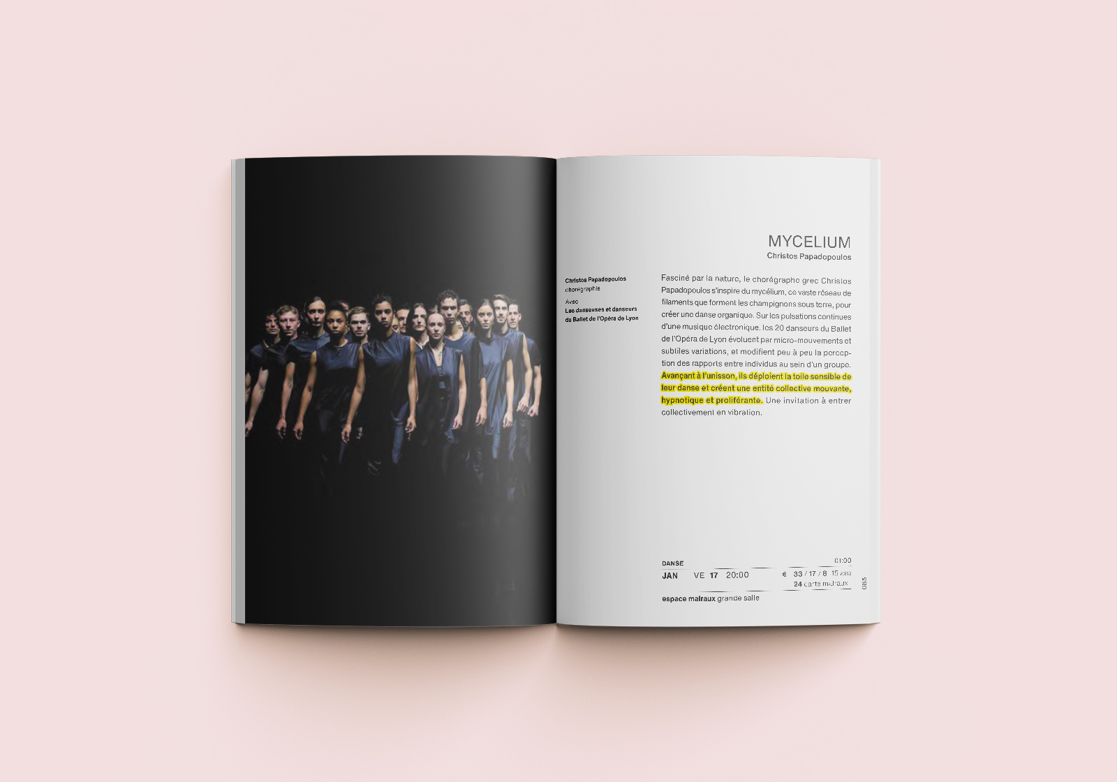 scène nationale rédaction textes brochure