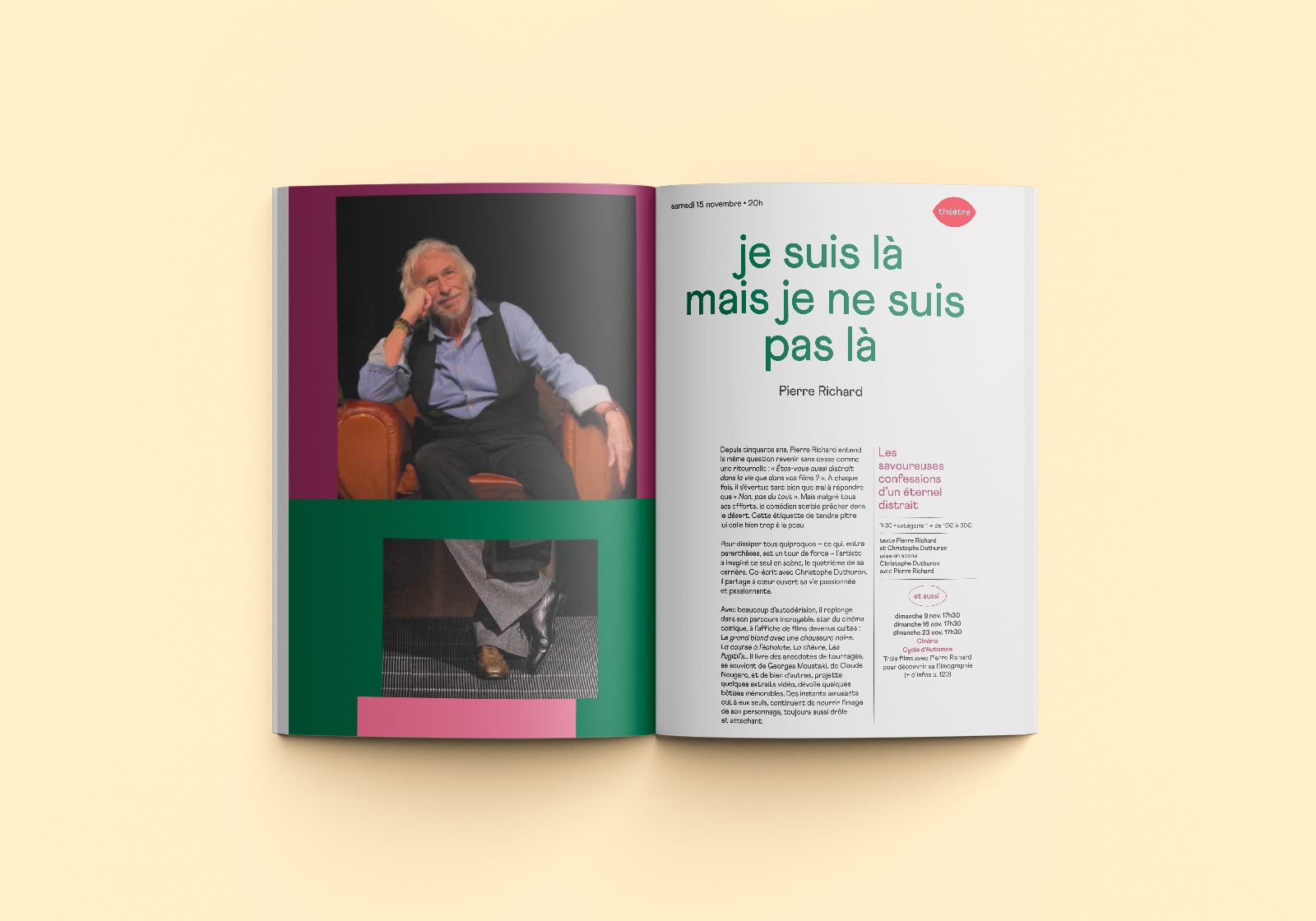 rédaction texte brochure théâtre Narbonne
