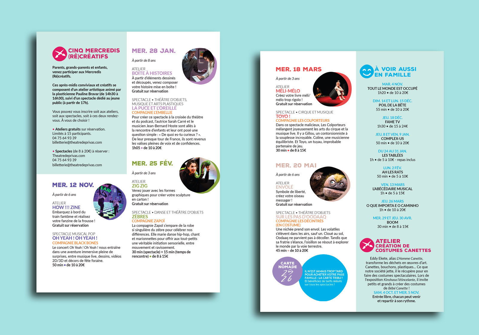 depliant jeune public theatre